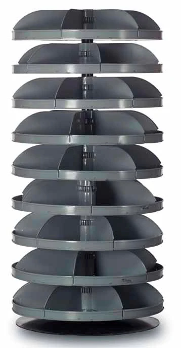 28in Revolving Rotabin with 9 Shelves