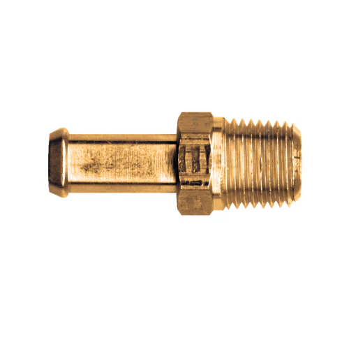 3/4in Hose I.D to 1/2in Male Pipe Brass Fuel Line Hose Barb Coupling