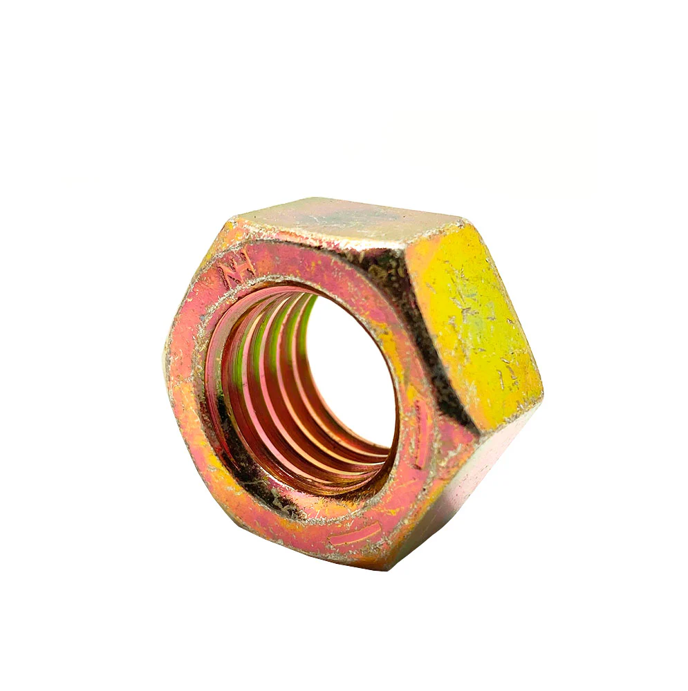 3/4-10in UNC Grade 8 Hex Nut Yellow Zinc