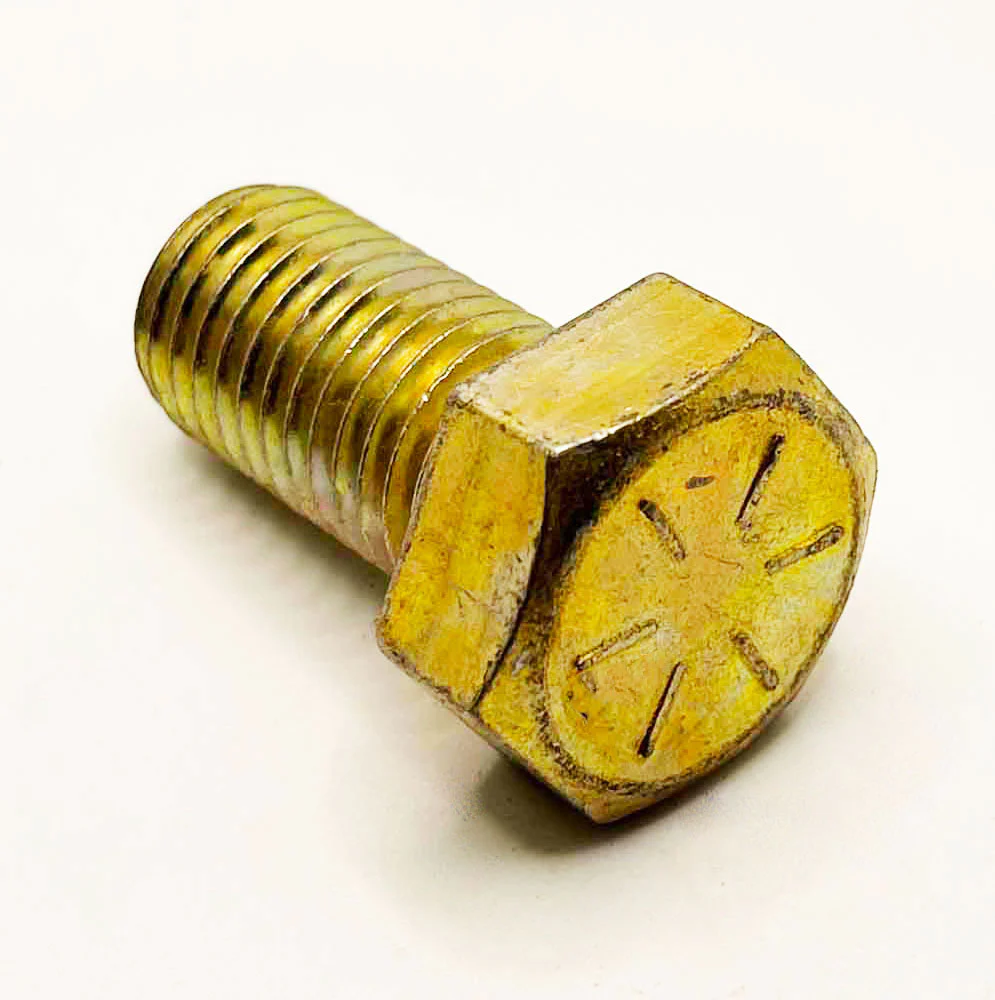 3/4-10 x 1-1/4in UNC Grade 8 Hex Cap Screw Yellow Zinc