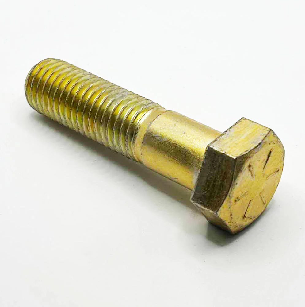 3/4-10 x 3-1/4in UNC Grade 8 Hex Cap Screw Yellow Zinc