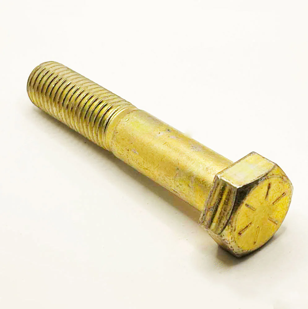 3/4-10 x 3-3/4in UNC Grade 8 Hex Cap Screw Yellow Zinc