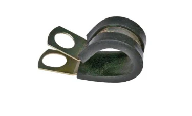 3/4in Rubber Tubing Clamp Yellow Zinc