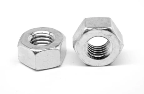 3/8-16in UNC Grade A194 Hex Heavy Nut Clear Zinc