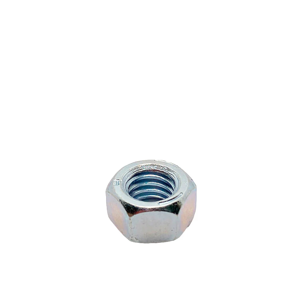 3/8-16in UNC Grade 5 Hex Nut Clear Zinc
