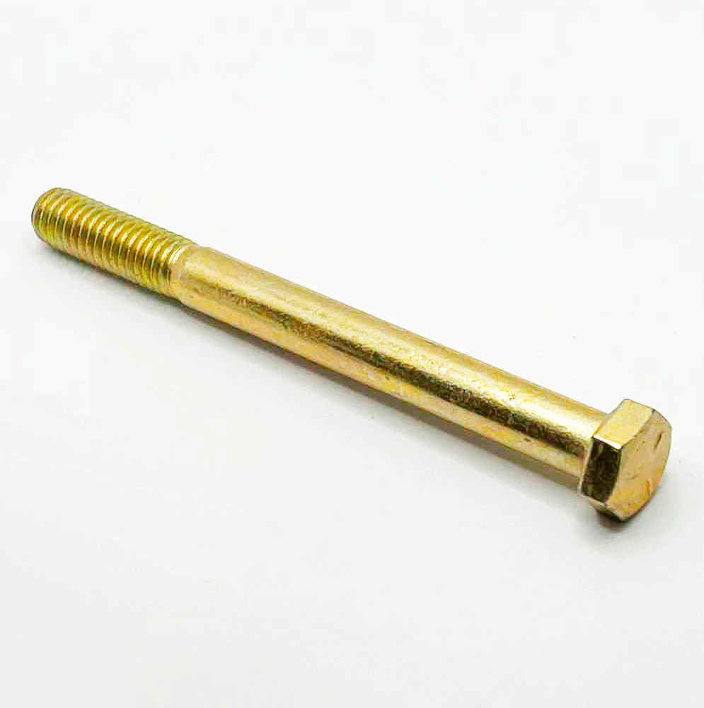 3/8-16 x 4-1/4in UNC Grade 8 Hex Cap Screw Yellow Zinc