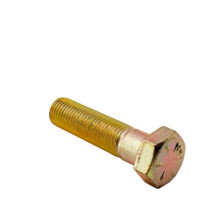 3/8-24 x 1-1/2in UNF Grade 8 Hex Cap Screw Yellow Zinc