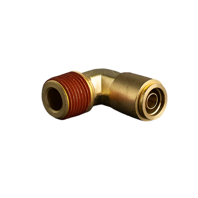 3/8in Tube to 3/8in Male Pipe Push Connect 90° Brass Elbow