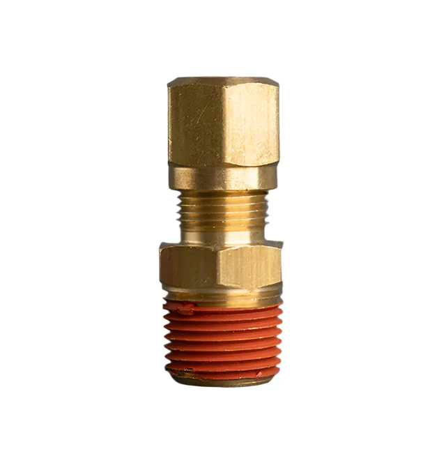 3/8in Tube to 3/8in Male Pipe Brass DOT Connector
