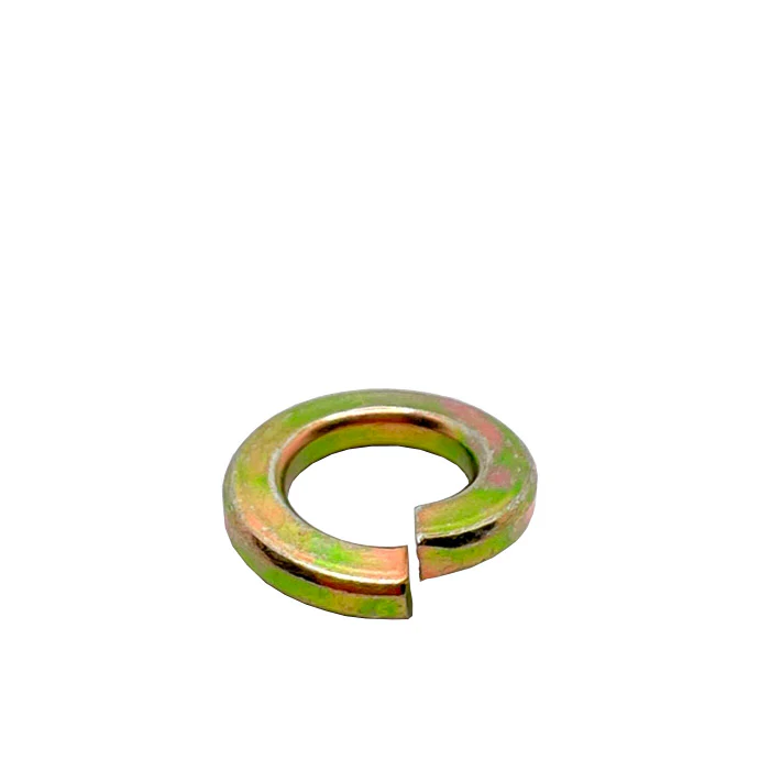 3/8in High Alloy Thru-Hardened Lock Washer Yellow Zinc