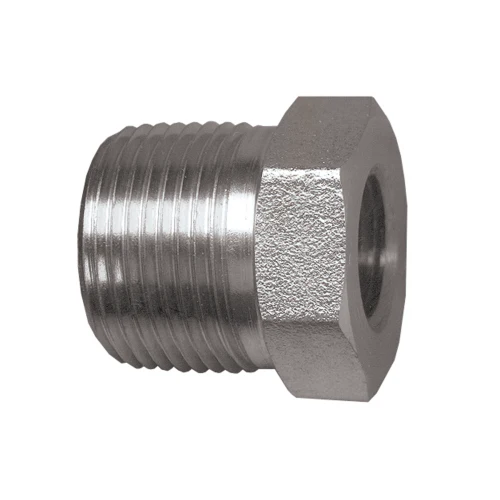3/8in Male to 1/4in Female Pipe Steel Bushing
