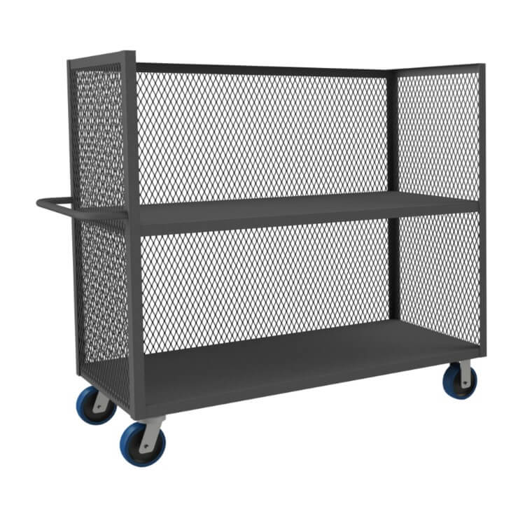 3-Sided Mesh Truck with 2 Shelves