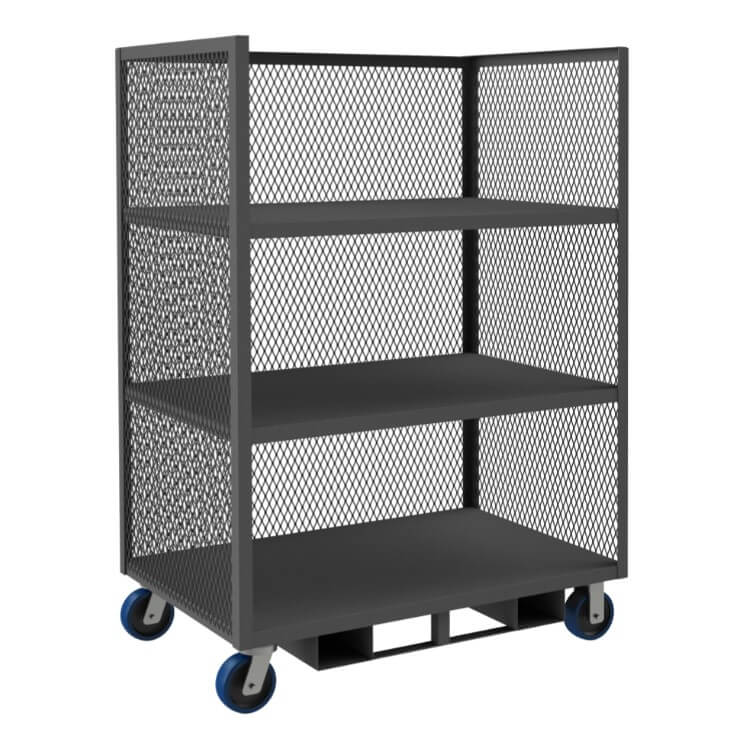 3-Sided Mesh Truck with 3 Shelves