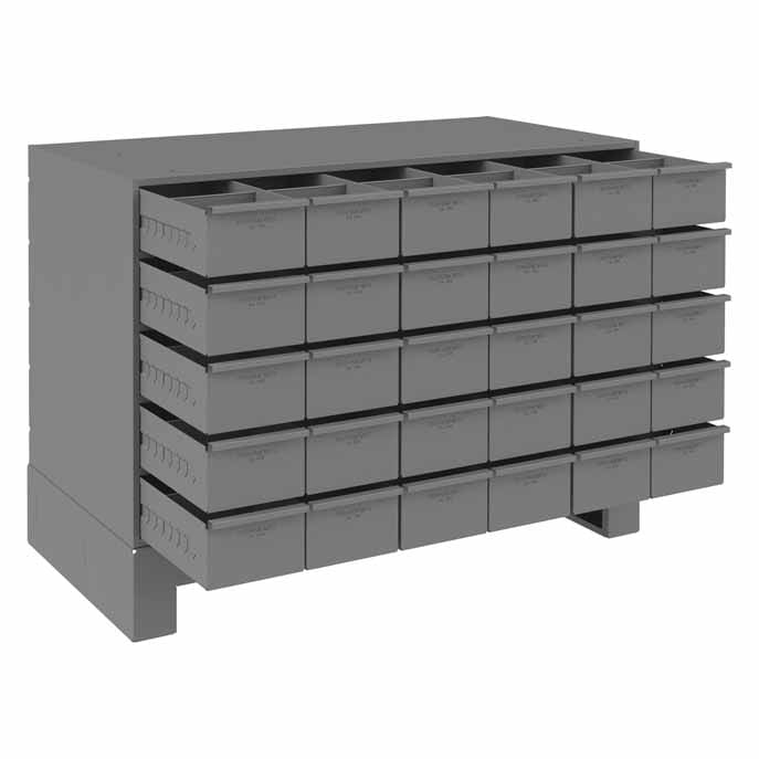 Cabinet with 30 Drawers and Base