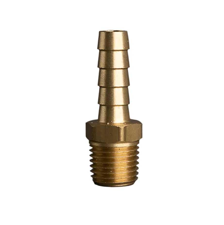 5/16in Hose I.D. to 1/4in Male Pipe Brass Hose Barb Coupling