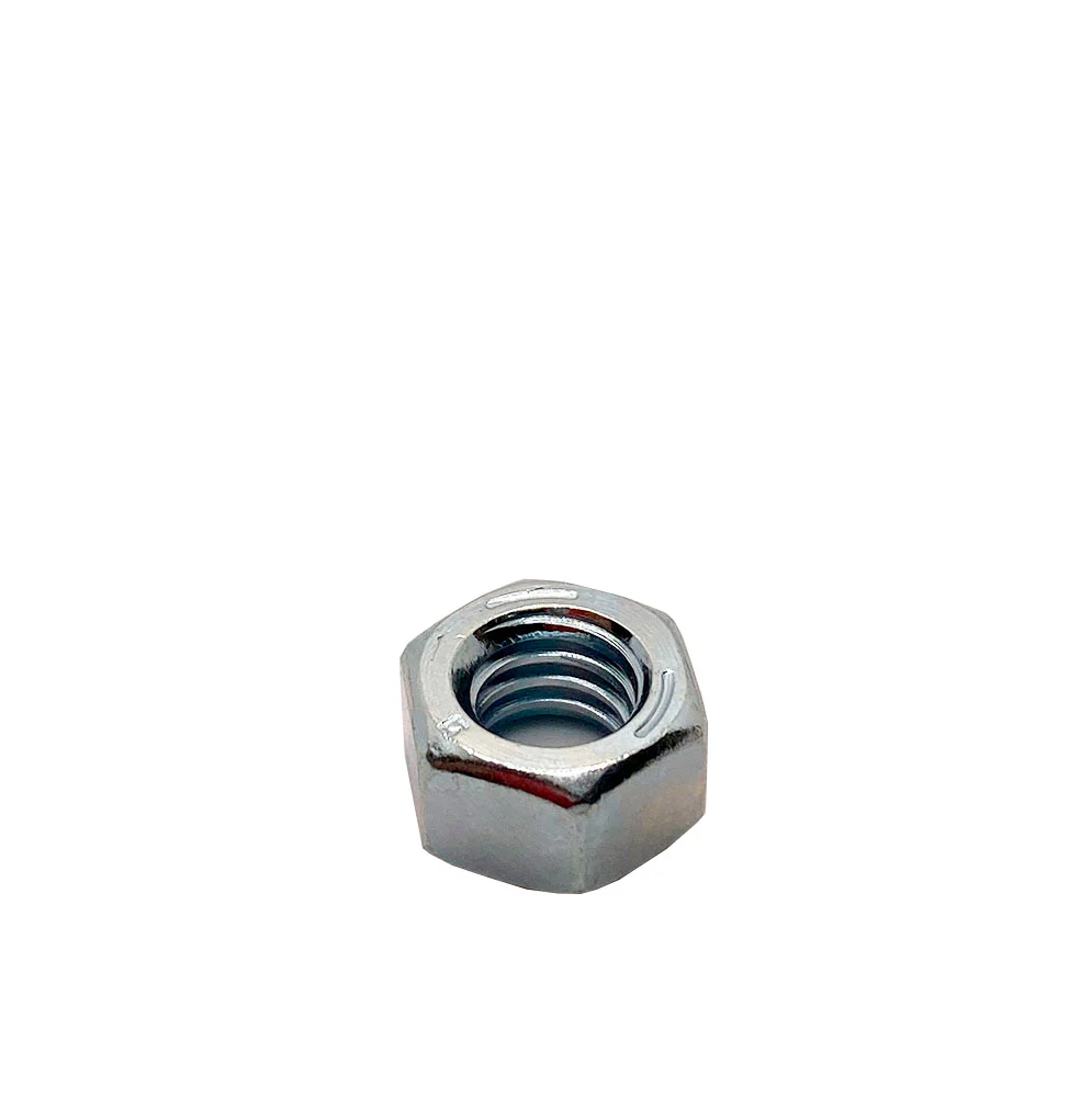 5/16-18in UNC Grade 5 Hex Nut Clear Zinc