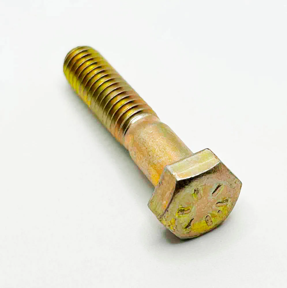 5/16-18 x 1-3/4in UNC Grade 8 Hex Cap Screw Yellow Zinc