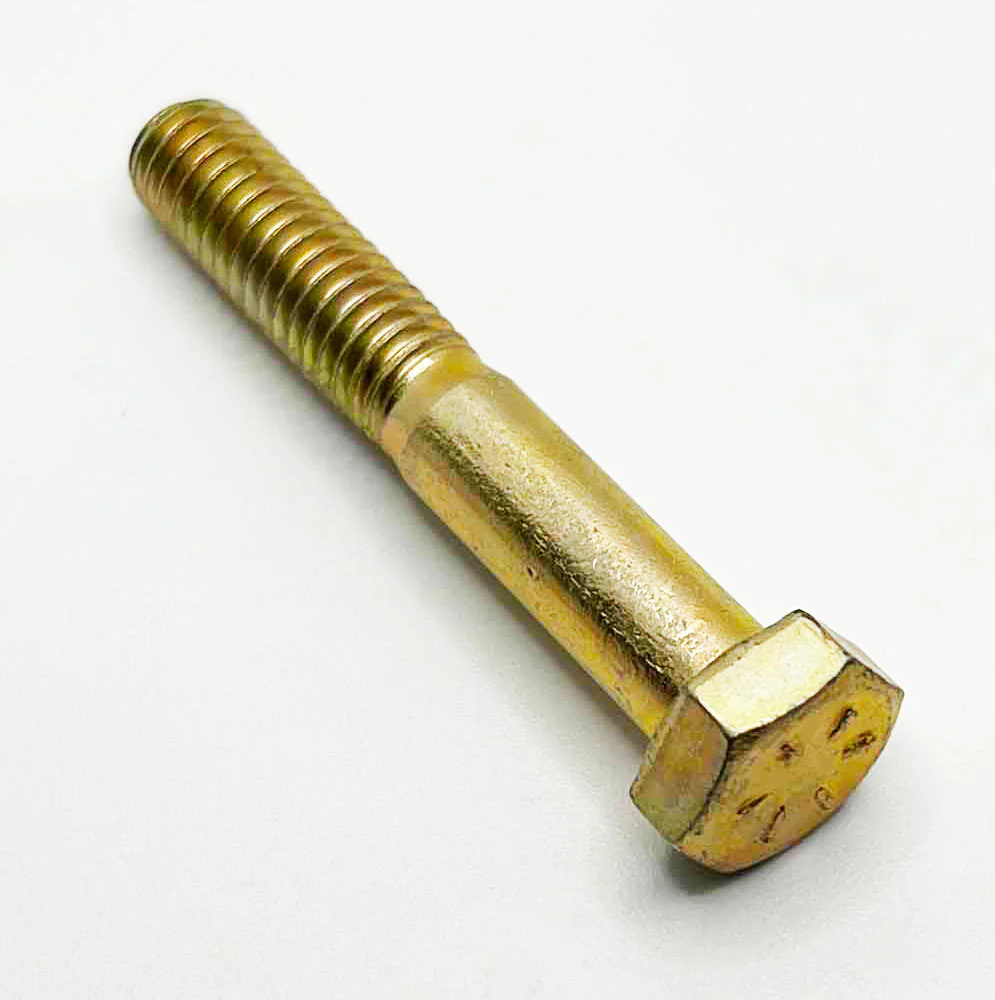 5/16-18 x 2-1/4in UNC Grade 8 Hex Cap Screw Yellow Zinc