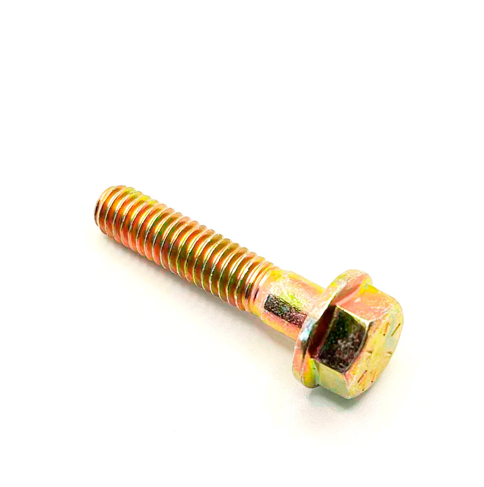 5/16-18 X 1-1/2in UNC Grade 8 Flange Bolt Yellow Zinc