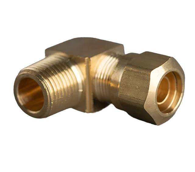 5/8in Tube to 1/2in Male Pipe 90° Brass Elbow