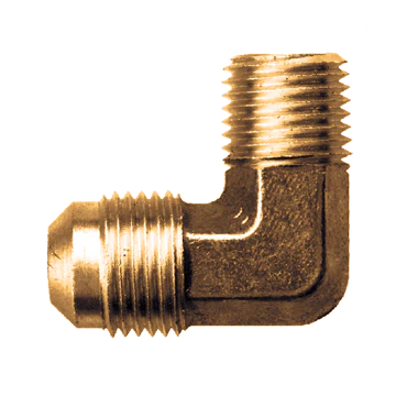 5/8 Tube to 1/2 Male Pipe 90 Degree Elbow Brass