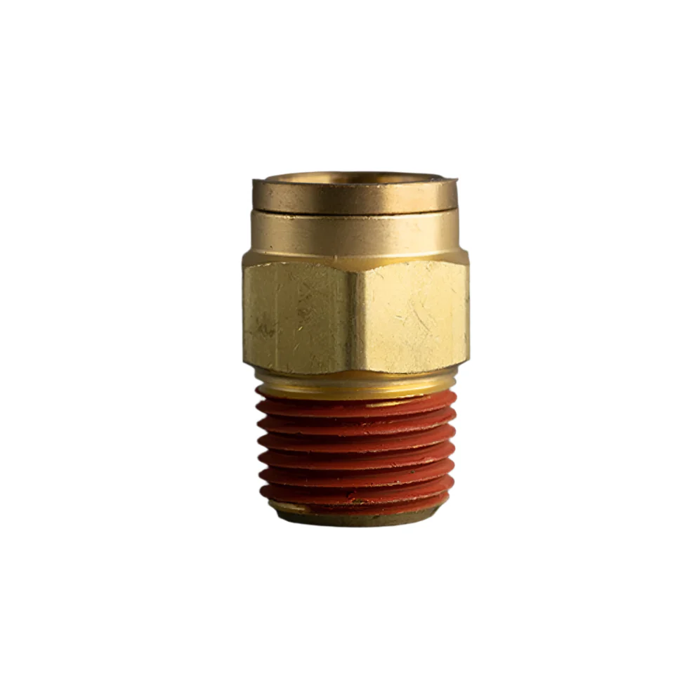 5/8in Tube to 1/2in Male Pipe Brass Push Connector