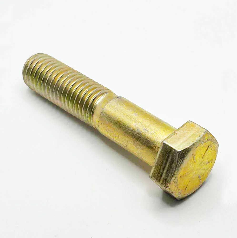 5/8-11 x 2-3/4in UNC Grade 8 Hex Cap Screw Yellow Zinc