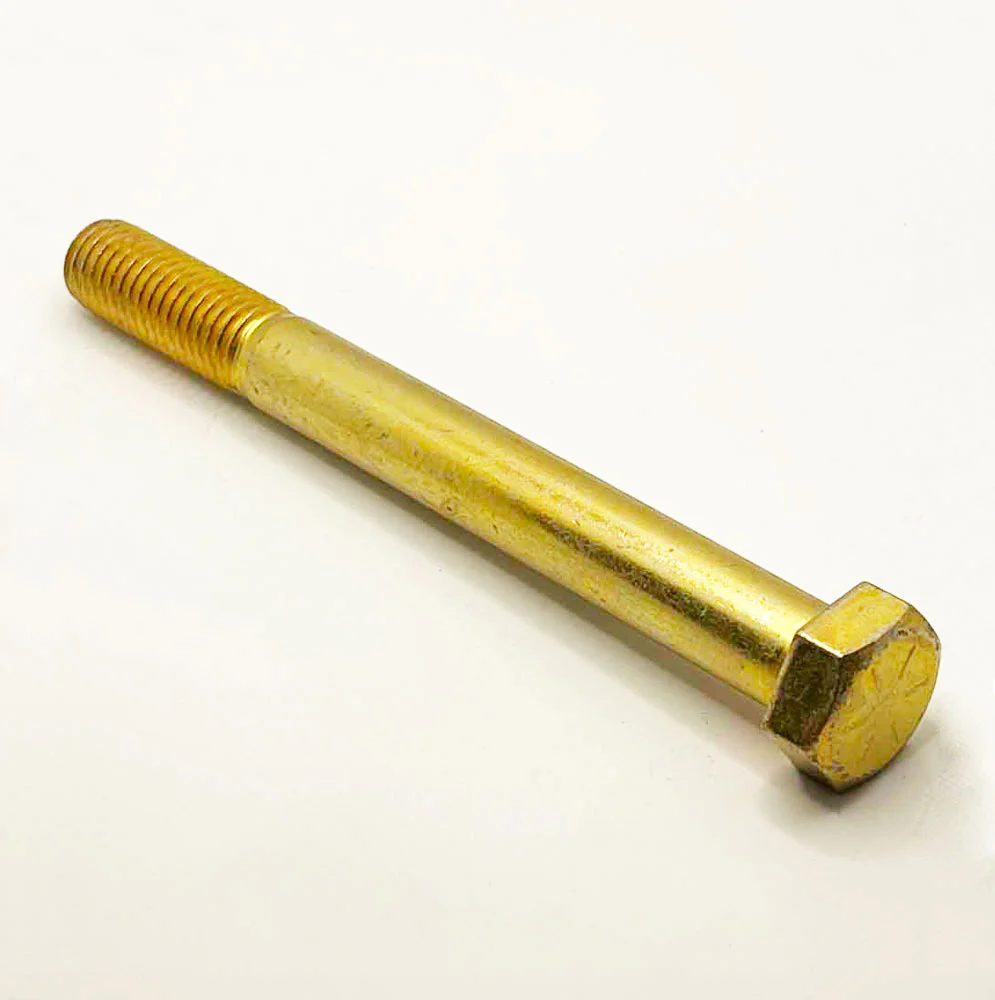 5/8-11 x 6-1/2in UNC Grade 8 Hex Cap Screw Yellow Zinc