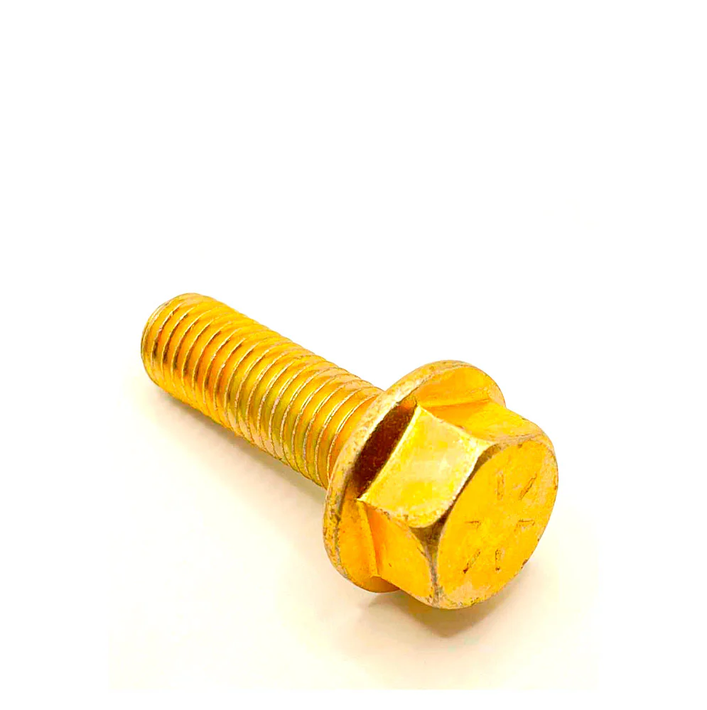 5/8-11 X 2in UNC Grade 8 Flange Bolt Yellow Zinc