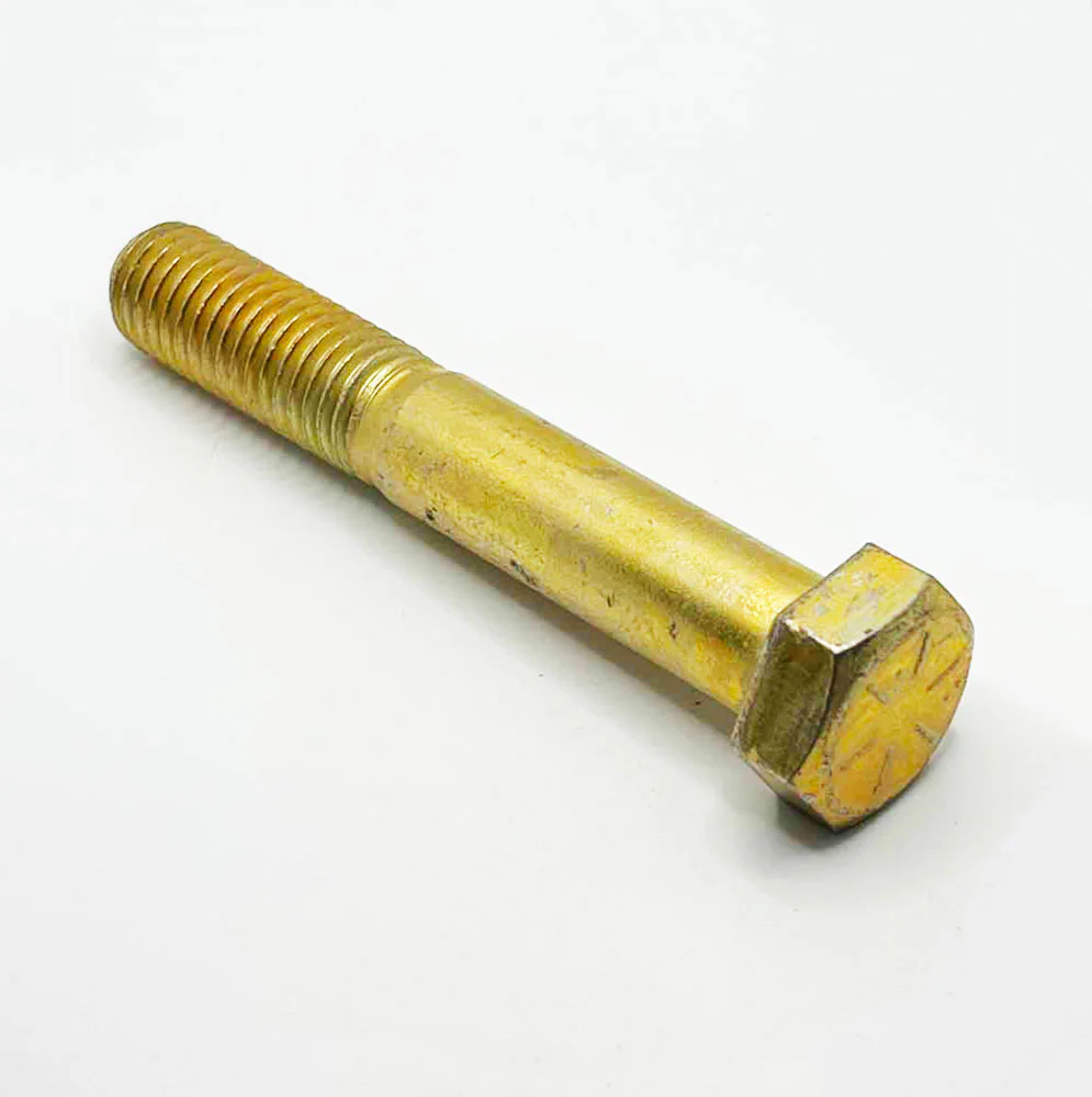 5/8-11 x 4-1/4in UNC Grade 8 Hex Cap Screw Yellow Zinc