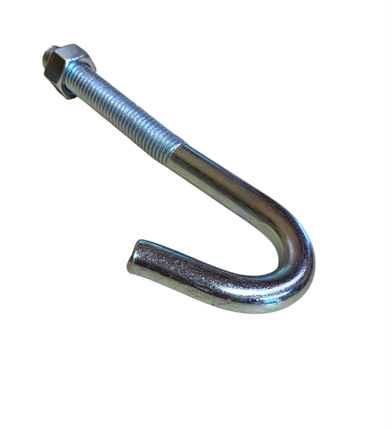 5/8-11 x 7in Heavy J Bolt w/Hex Nut Zinc Plated