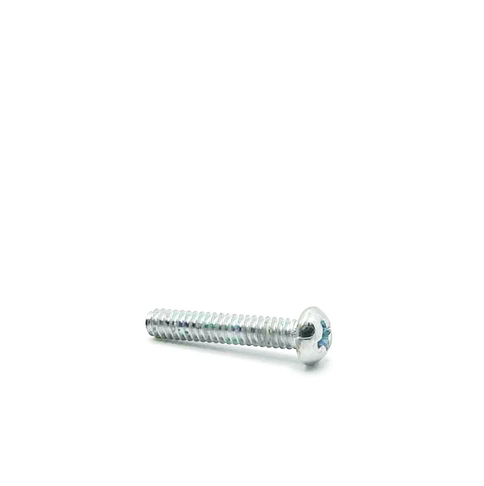 #6-32 x 3/4in UNC Phillips Round Machine Screw Clear Zinc