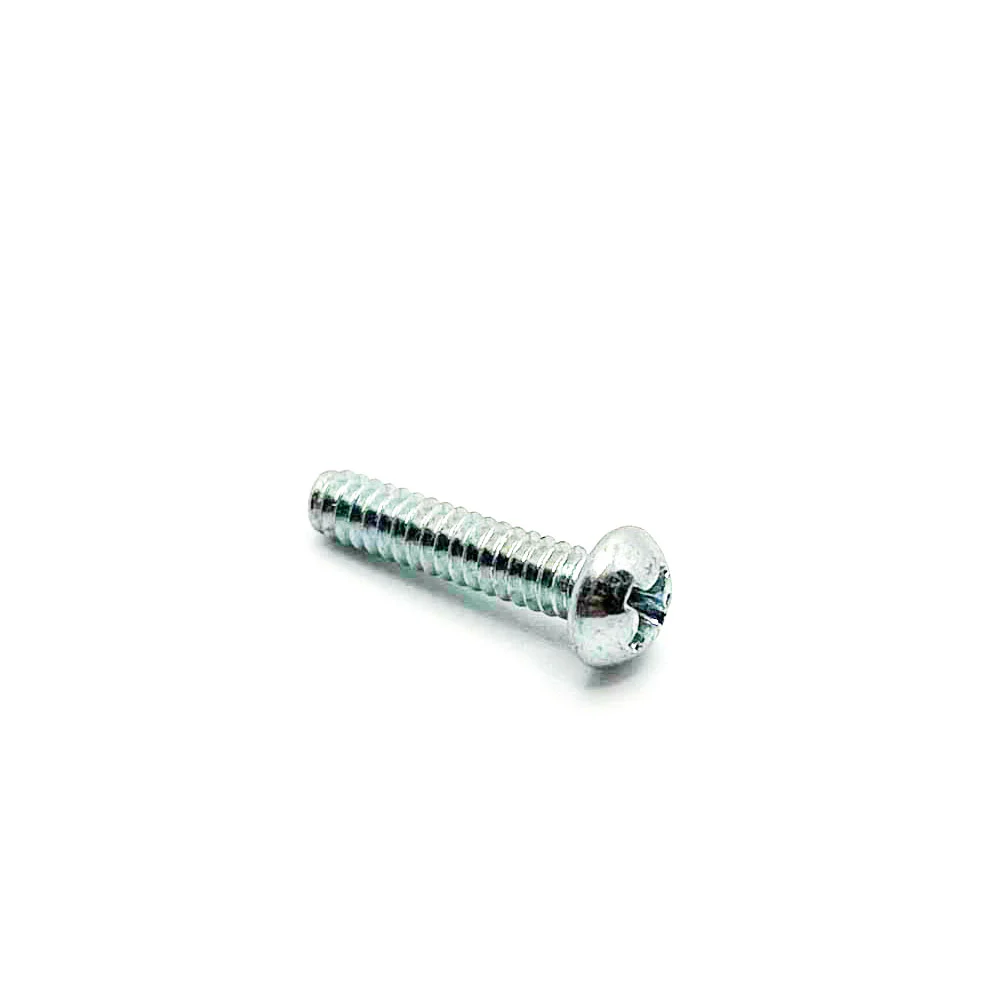 #6-32 x 5/8in UNC Phillips Round Machine Screw Clear Zinc