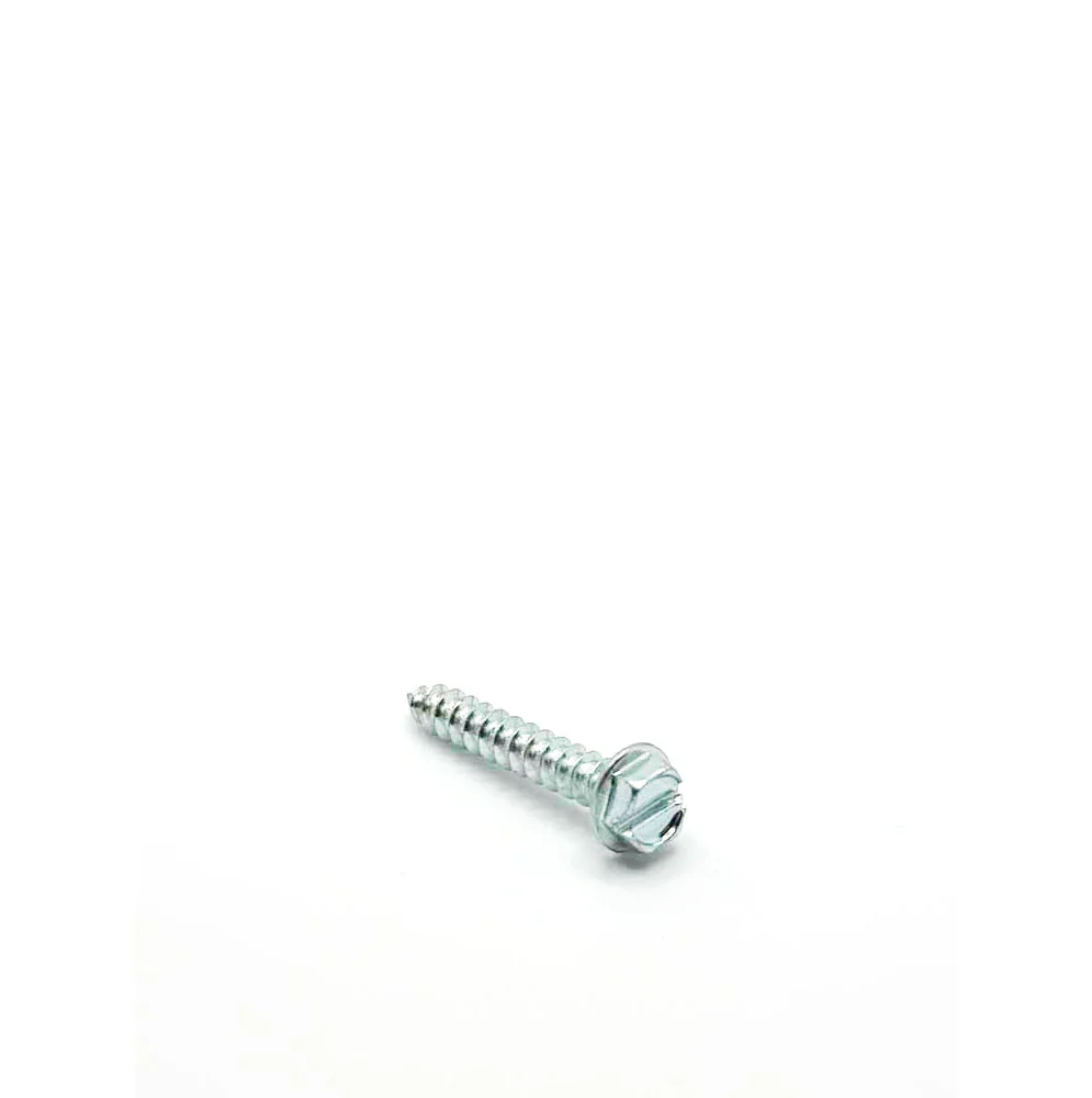 #6 x 1in Slotted Hex Washer Tapping Screw