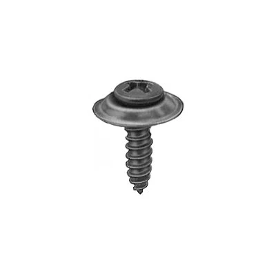 #6 x 3/4in #6 Head Phillips Oval Sems Tapping Screw Black Phosphate