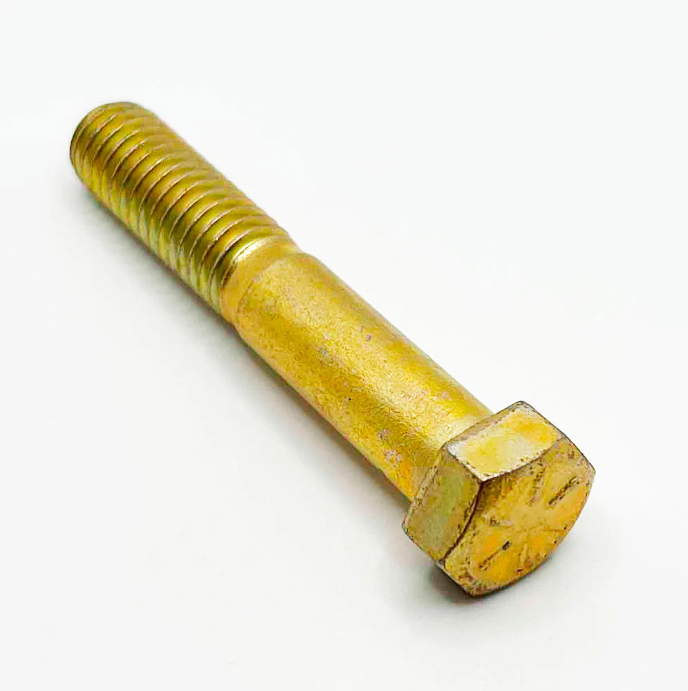 7/16-14 x 2-3/4in UNC Grade 8 Hex Cap Screw Yellow Zinc