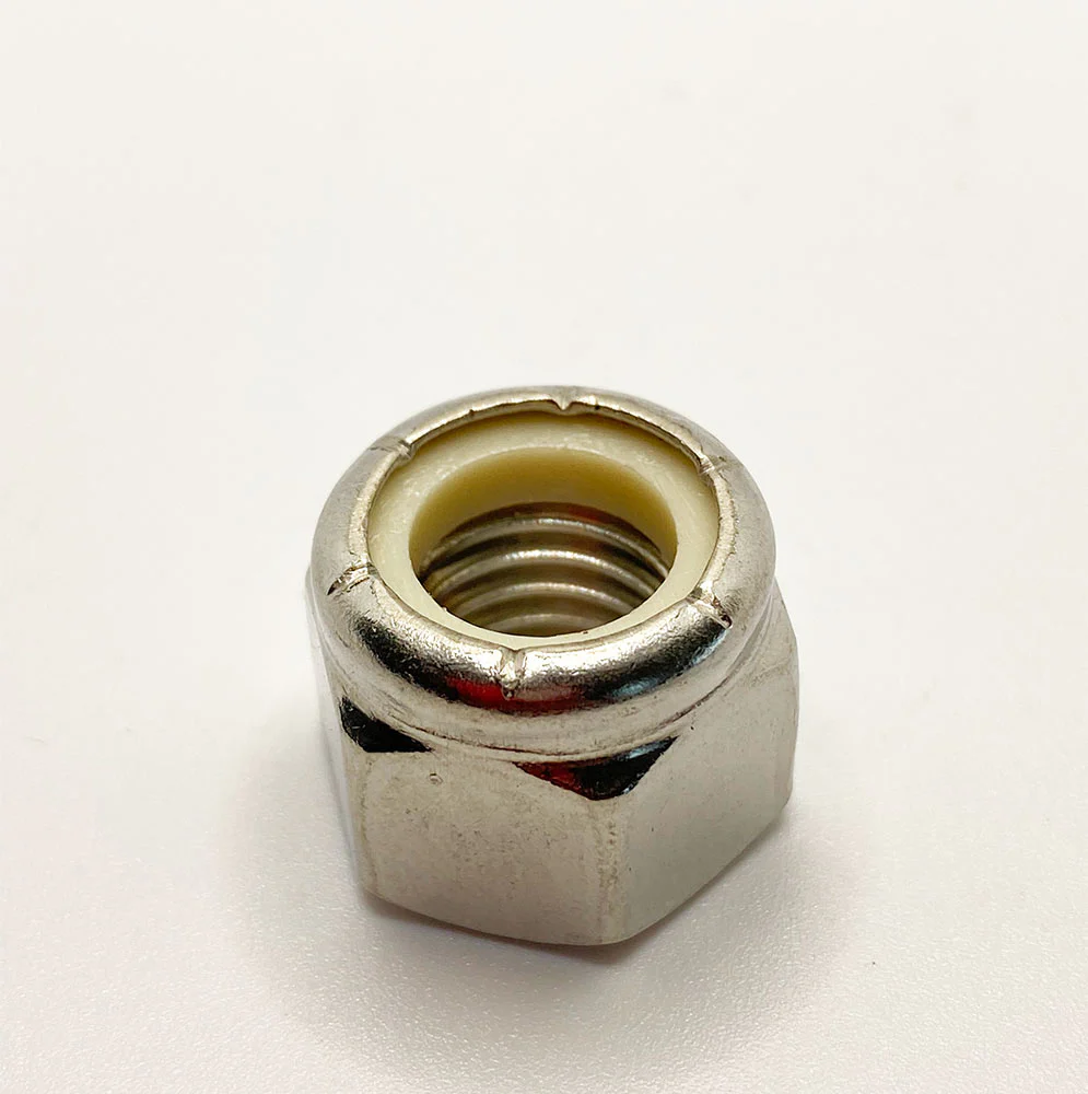 7/8-9 Stainless Steel Nylon Lock Nut / Grade 18.8 / Coarse (UNC)