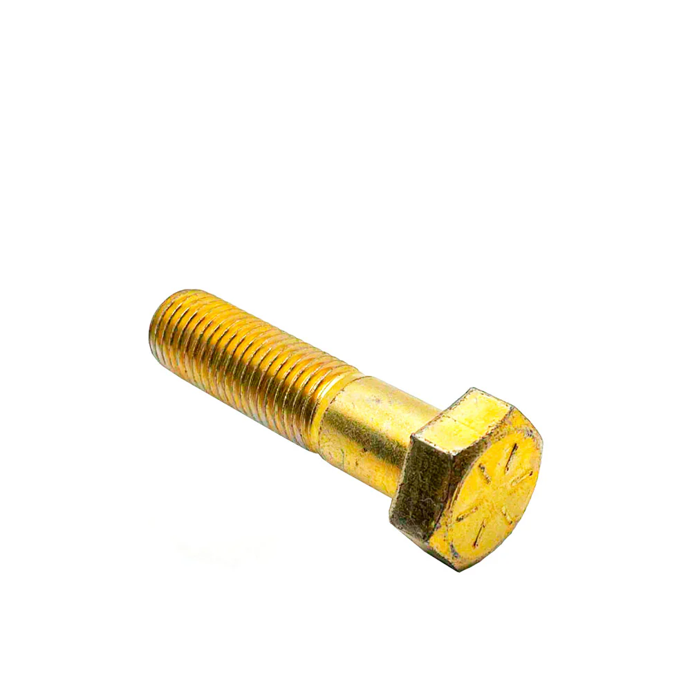 7/8-9 x 3-1/2in UNC Grade 8 Hex Cap Screw Yellow Zinc