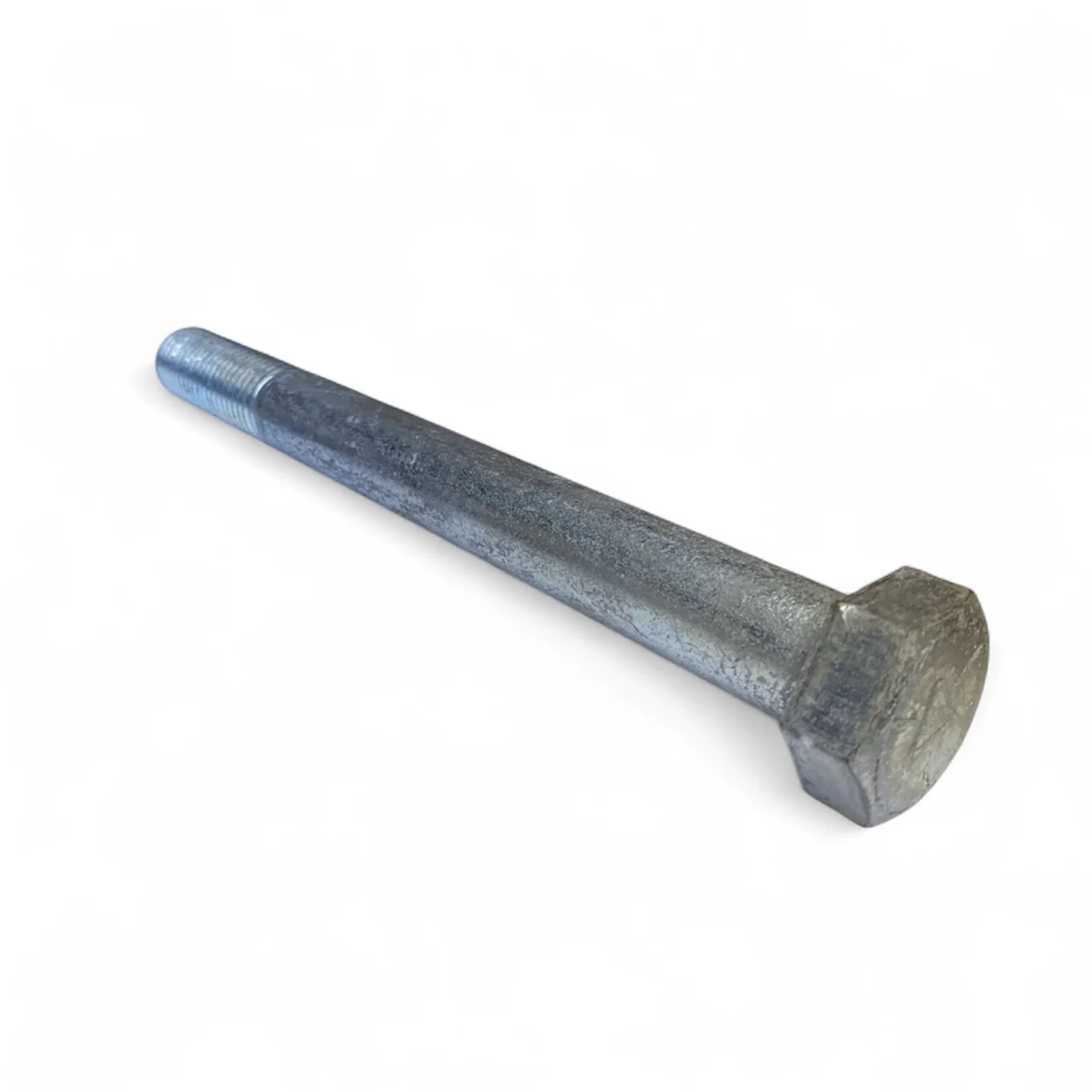 7/8-9 x 9in UNC Grade 5 Hex Cap Screw Clear Zinc