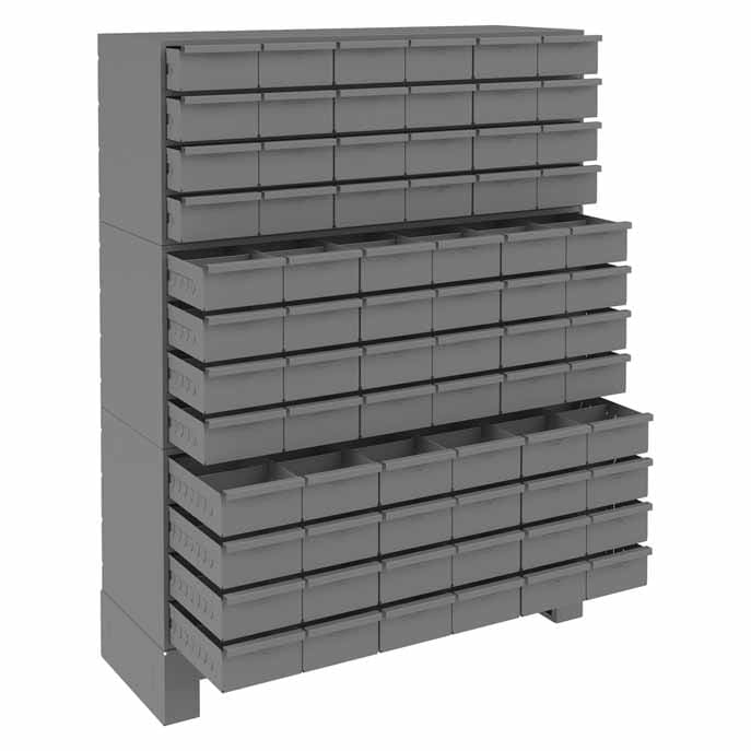 Cabinet with 72 Drawers and Base