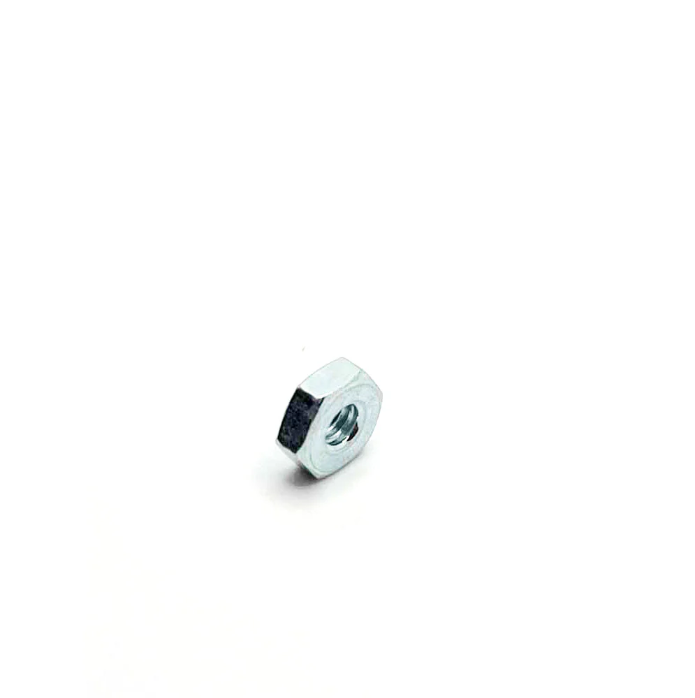 #8-32 UNC Hex Machine Nut Clear Zinc
