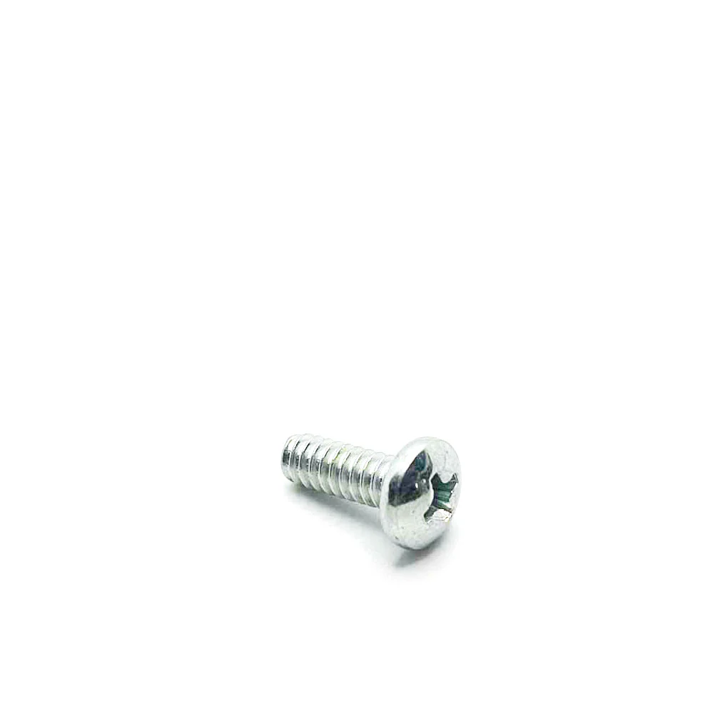 #8-32 x 1/2in UNC Phillips Pan Machine Screw Clear Zinc