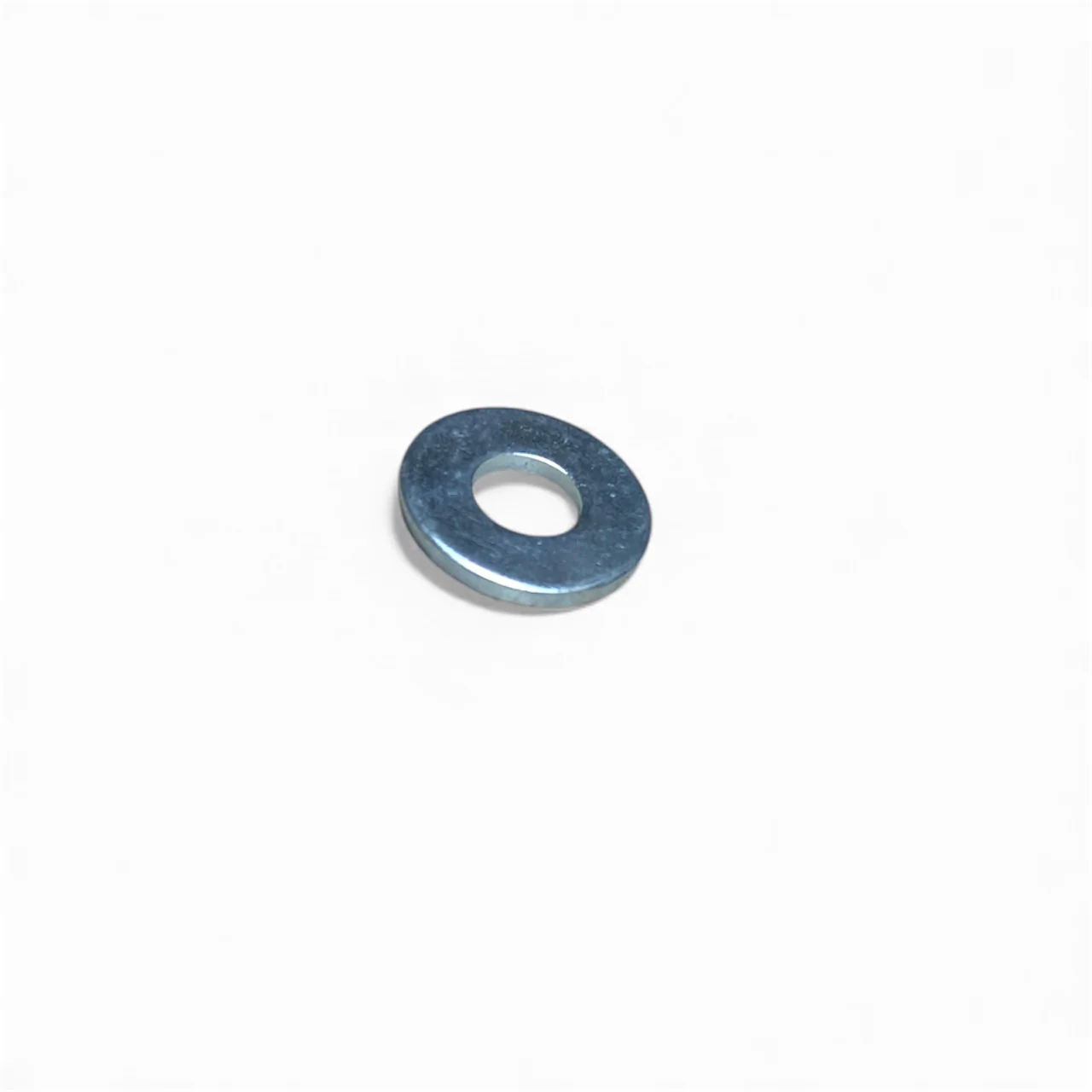 #8 SAE Low Carbon Flat Washer Clear Zinc