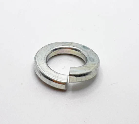 #8 Regular Low Carbon Split Lock Washer Zinc Plated