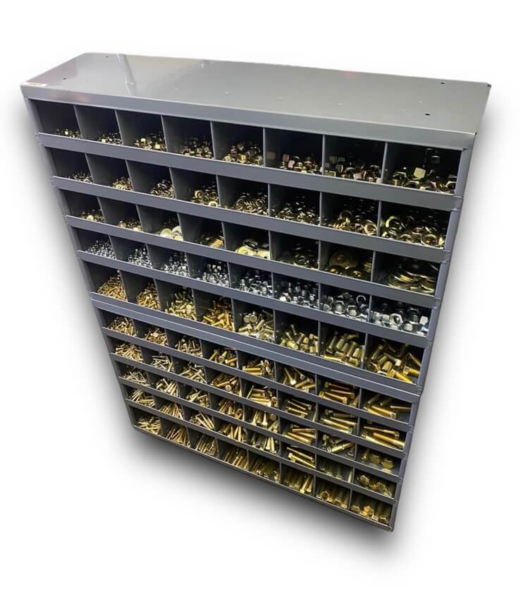 3,575 Piece Grade 8 UNC Hex Head Cap Screw Assortment Starter Kit