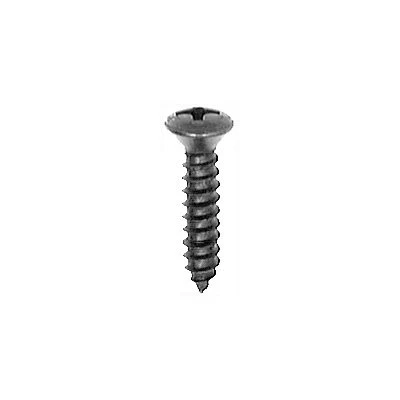 #8 x 3/4in Phillips Oval Trim Screw Black Oxide