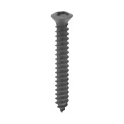 #8 x 1-1/4in #6 Head Phillips Oval Trim Screw Black Oxide