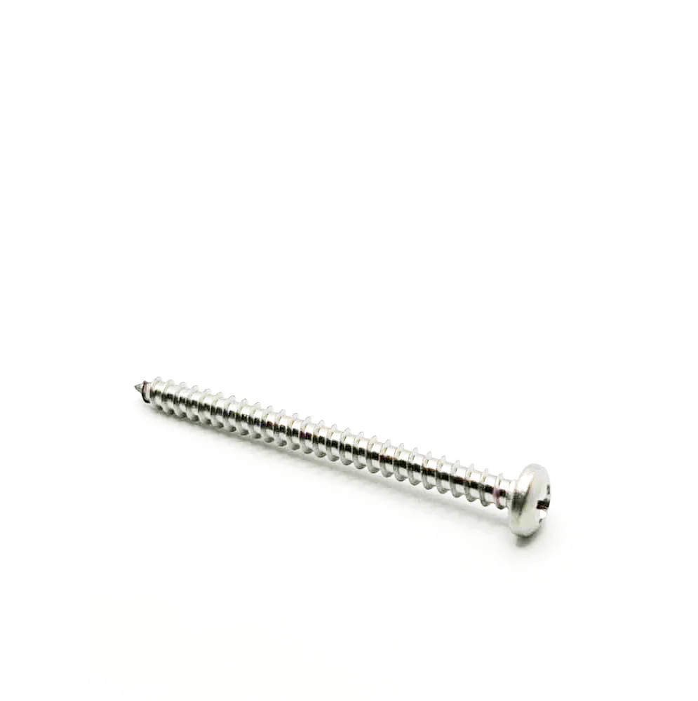 #8 x 2in Phillips Pan Tapping Screw Stainless Steel