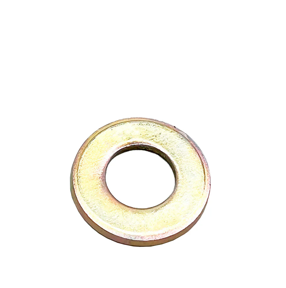9/16in SAE Thru-hardened Flat Washer Yellow Zinc