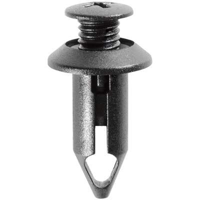 19/32 x 13/16in Push Type Retainer Black
